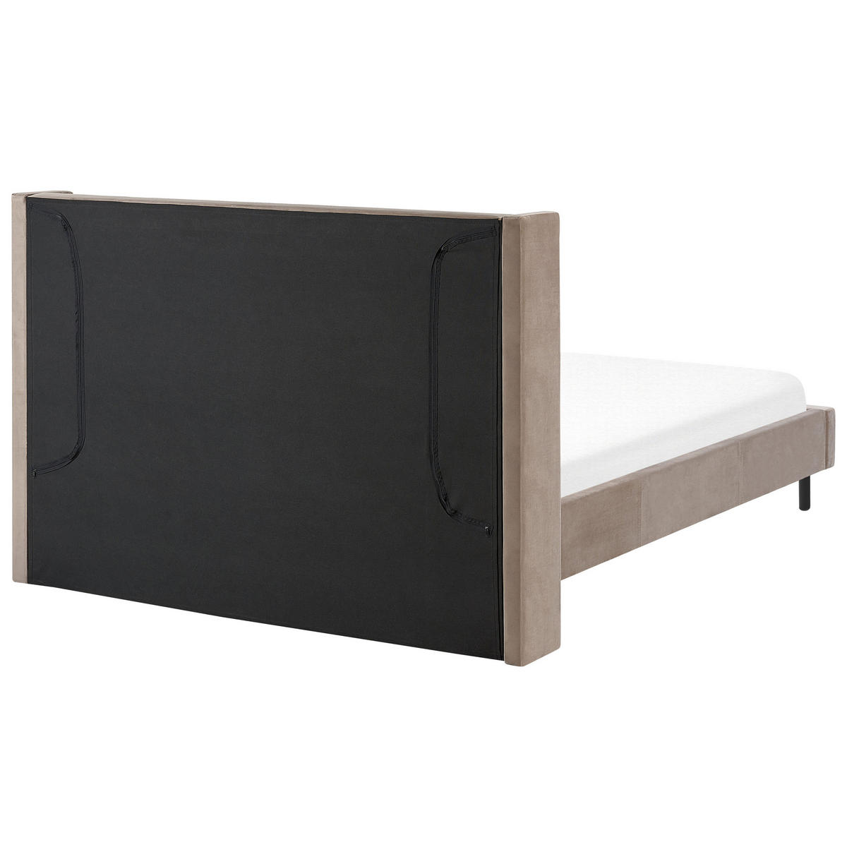 BETT mit Lattenrost 140x200 cm Beige Villette - Taupe, Textil (140/200cm) - Beliani