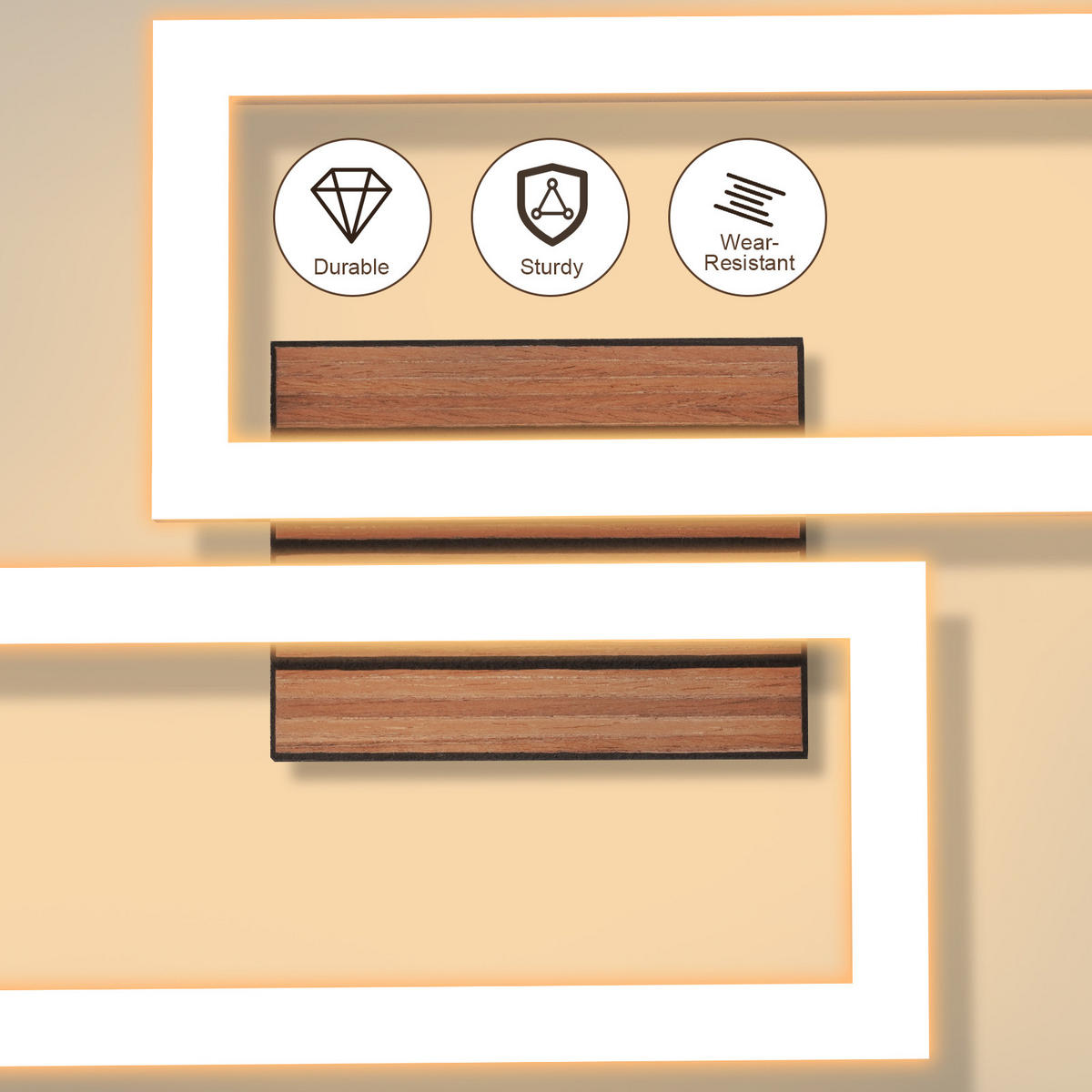 LED DECKENLEUCHTE Evoris 49/27/6 cm - Schwarz, Kunststoff/Metall (49/27/6cm) - ZMH