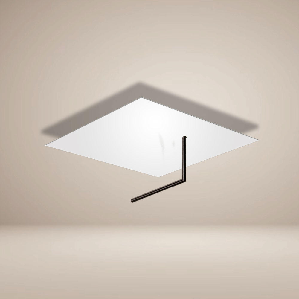 s.luce Led-Wand-/Deckenlampe Weiß 45x16x45 cm