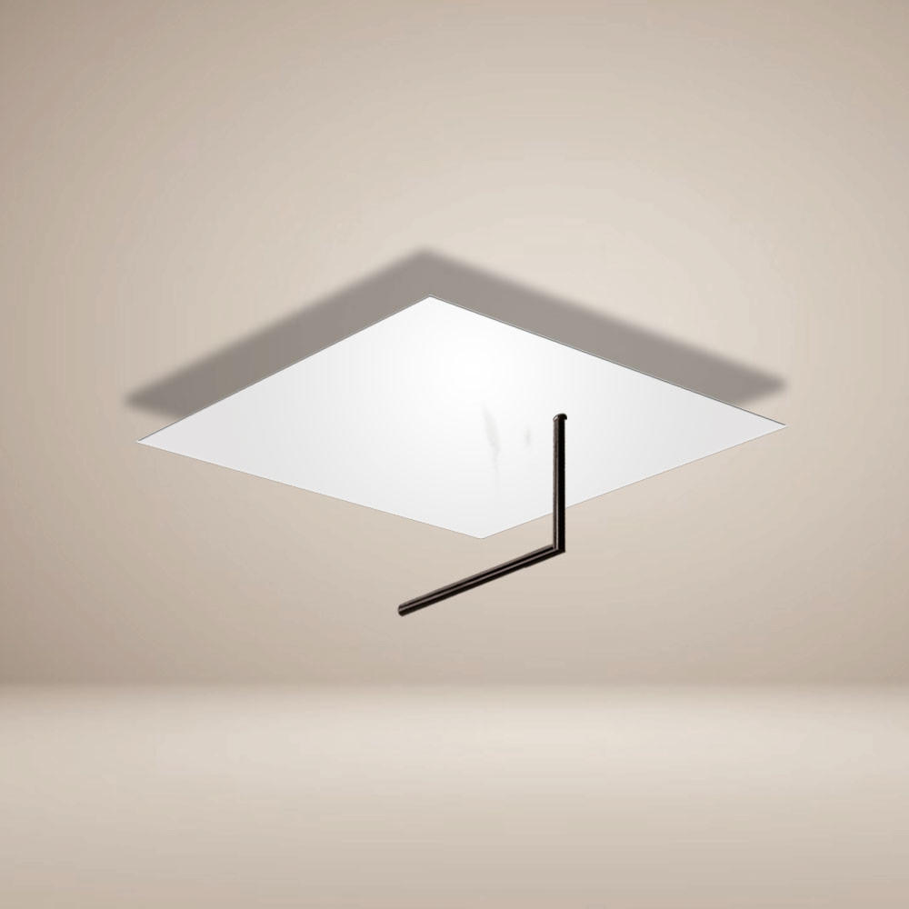 LED-WAND-/DECKENLAMPE Edge Weiß 45x45cm - Weiß, Metall (45.0/45.0/16.0cm) - s.luce