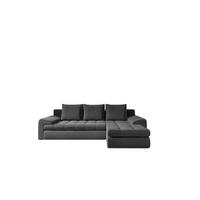 ECKSOFA TOMI Castel Dunkelgrau Rechts - Dunkelgrau, Holz (237/150cm) - Kaiser Möbel