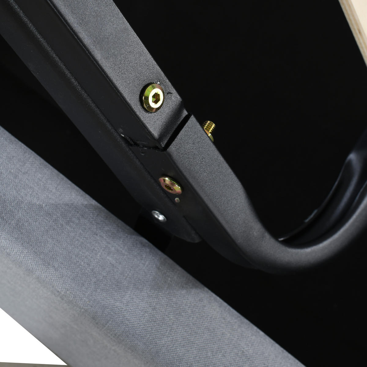 POLSTERBETT aus Leinen 90x200 cm in Grau mit hydraulischem Stauraum - Grau, Textil (90/200cm) - Modfu