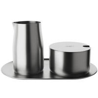 MILK AND SUGAR SET stainless steel mat - Silberfarben, Metall (11.5/8/20cm) - Alfi