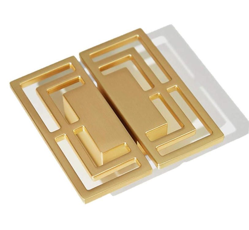 MÖBELGRIFF Gold 6er-Set - Orange, Metall (0.32/2/1cm)