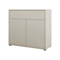 KOMMODE Gesita 2D3S - Kaschmir/Silberfarben, Holzwerkstoff/Kunststoff (100/93/40cm) - MIRJAN24