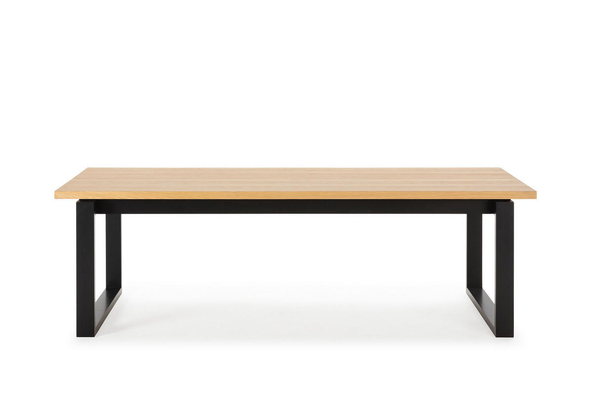 ESSTISCH Rina Schwarz 220/100/76 cm - Schwarz, Holz (220/100/76cm)