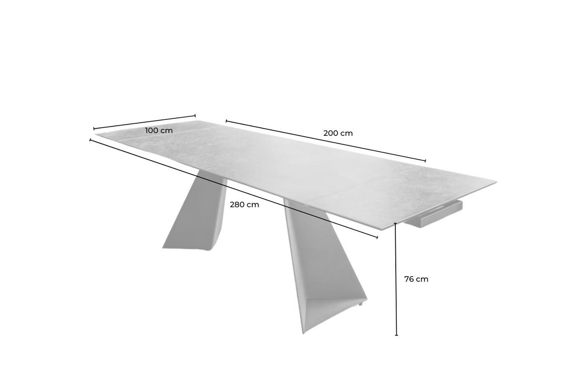 ESSTISCH LODI Grün Glas - Schwarz/Grün, Glas/Metall (200/100/76cm) - KAWOLA