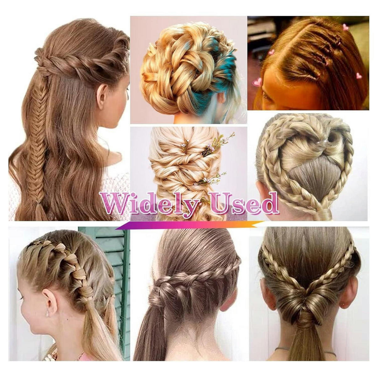 HAAR Styling Werkzeug 2-teiliges Set Schwarz - Schwarz, Kunststoff (4.5/1/18cm)