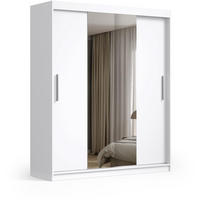 SCHWEBETÜRENSCHRANK Katrina weiß 200/215,5/59 cm 2-türig - Weiß, Holzwerkstoff (200/215.5/59cm) - Beautysofa
