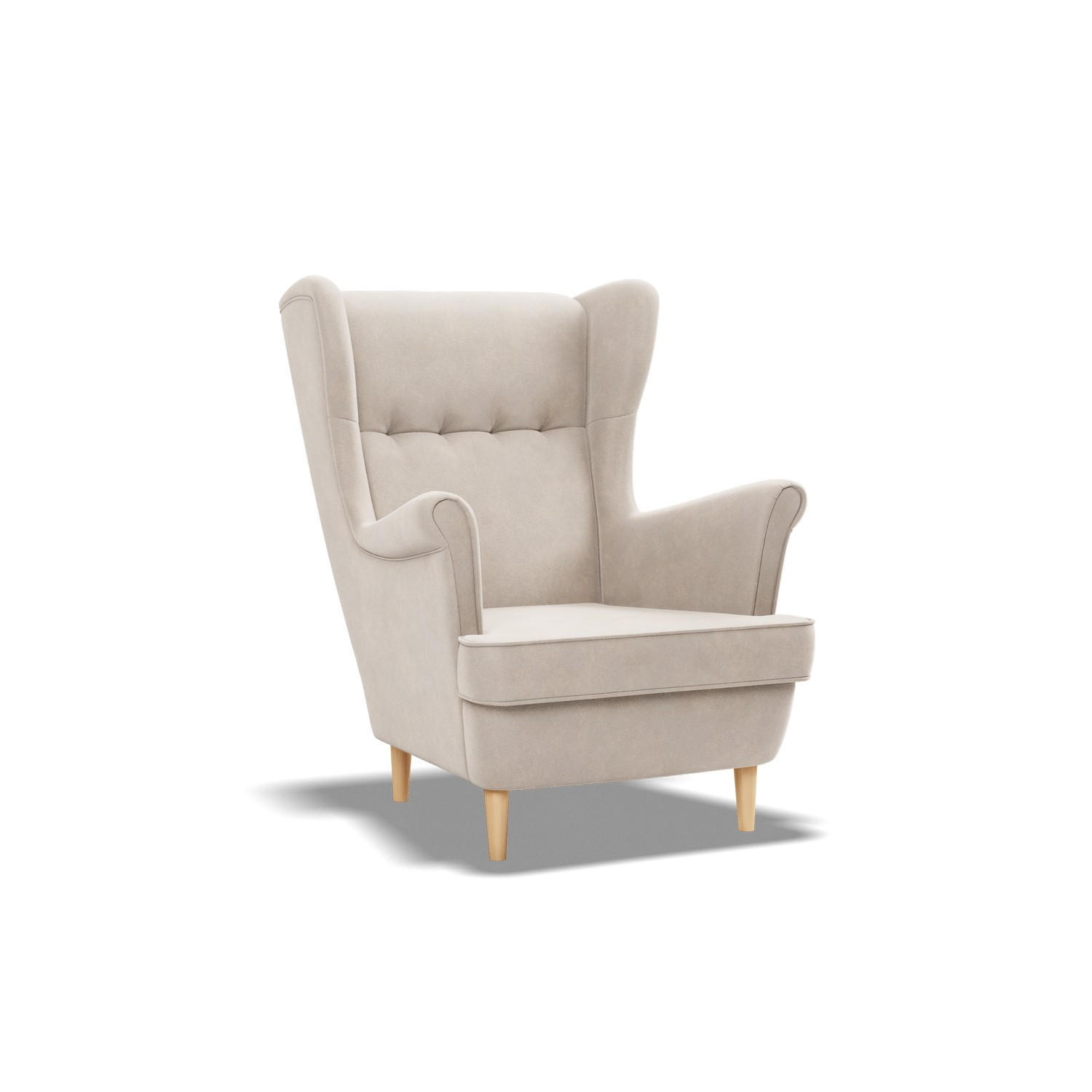 OHRENSESSEL VELO, Beige - Beige, Textil (81/102/95cm)