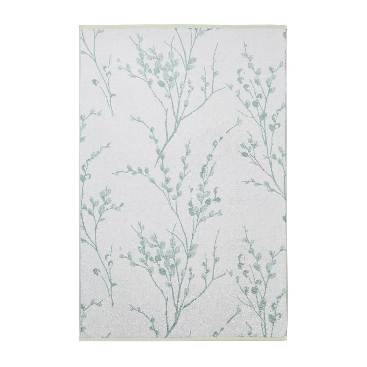 BADETUCH Pussy Willow Duckegg - Weiß/Grün, Textil (150/100cm) - LAURA ASHLEY