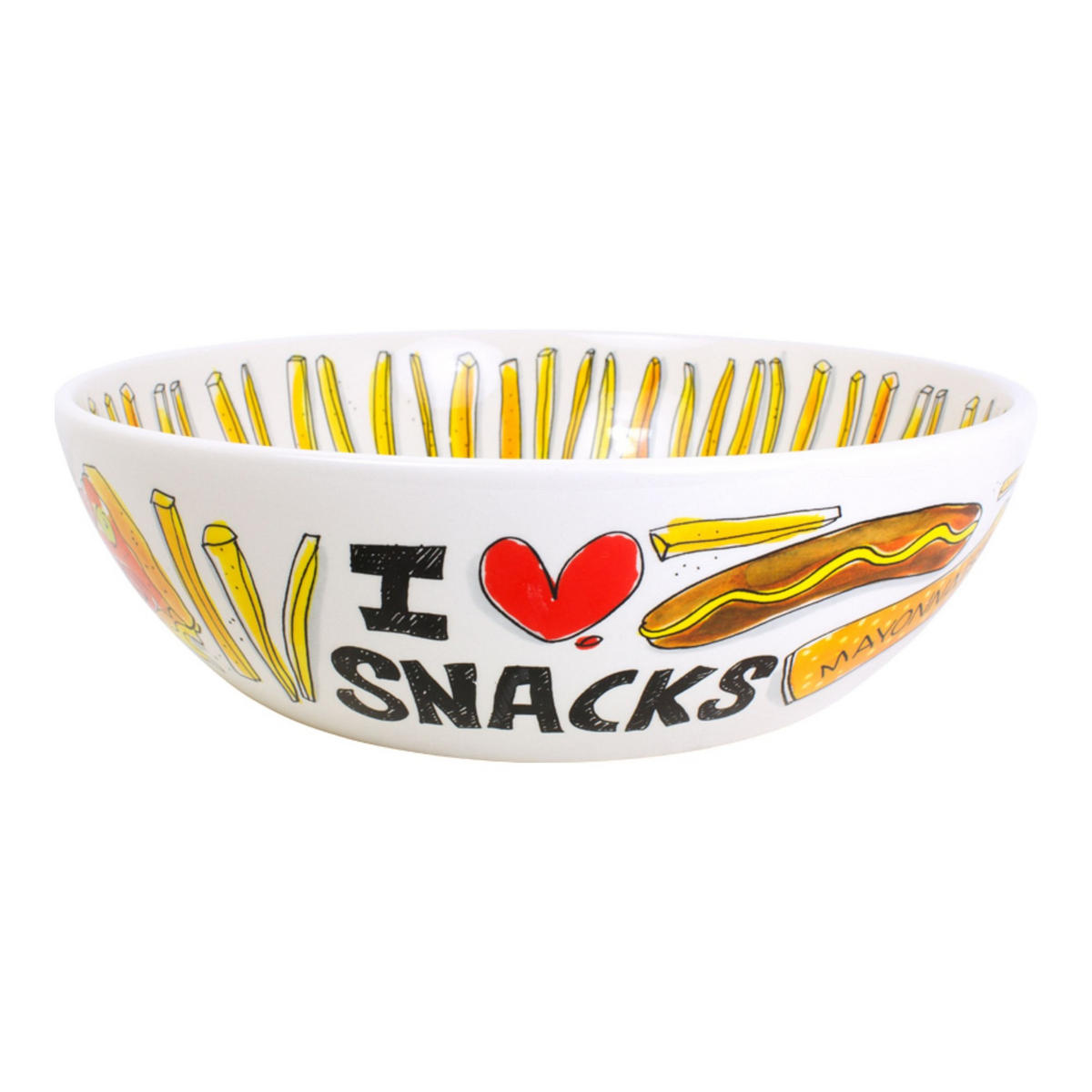 SCHALE Snack in Bunt - 30cm - Multicolor, Keramik (9cm) - Blond Amsterdam