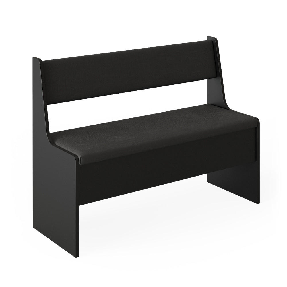 ESSZIMMER-BANK Roman Schwarz 106.6 x 41.5 cm - Schwarz, Holzwerkstoff (41.5/80/106.6cm) - Vicco