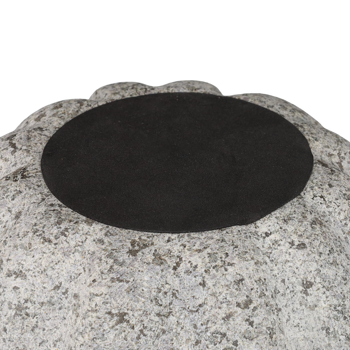 MÖRSER - Grau, Stein (15.5/10/15.5cm) - Relaxdays