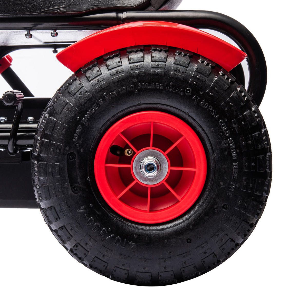 KINDER-GOKART Kunststoff Metall Rot - Rot, Kunststoff (117/58/61cm) - HOMCOM