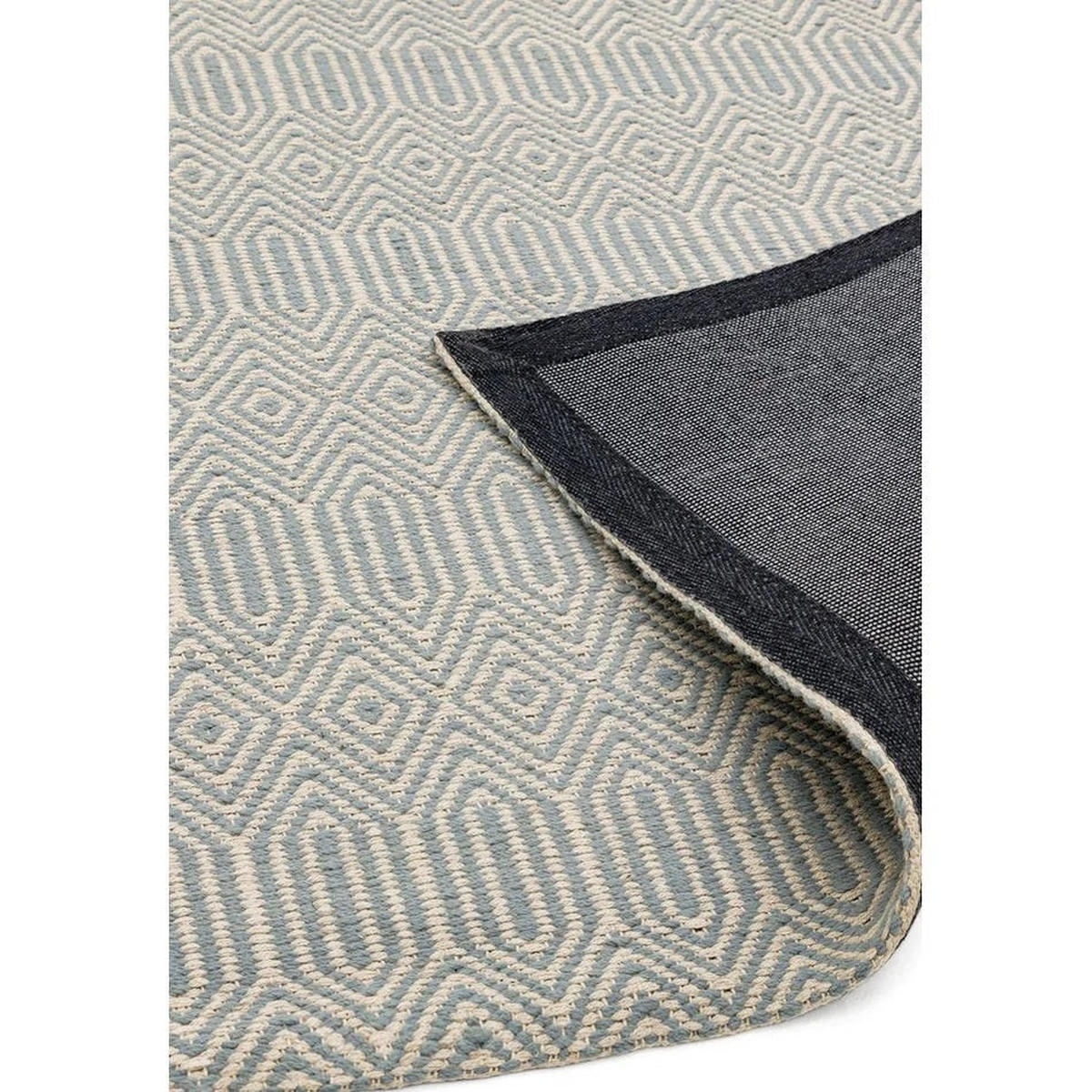 TEPPICH handgewebt Berber Wolle & Baumwolle SILWAN Blau 120 x 170 cm - Blau, Naturmaterialien (120/170cm) - Novatrend