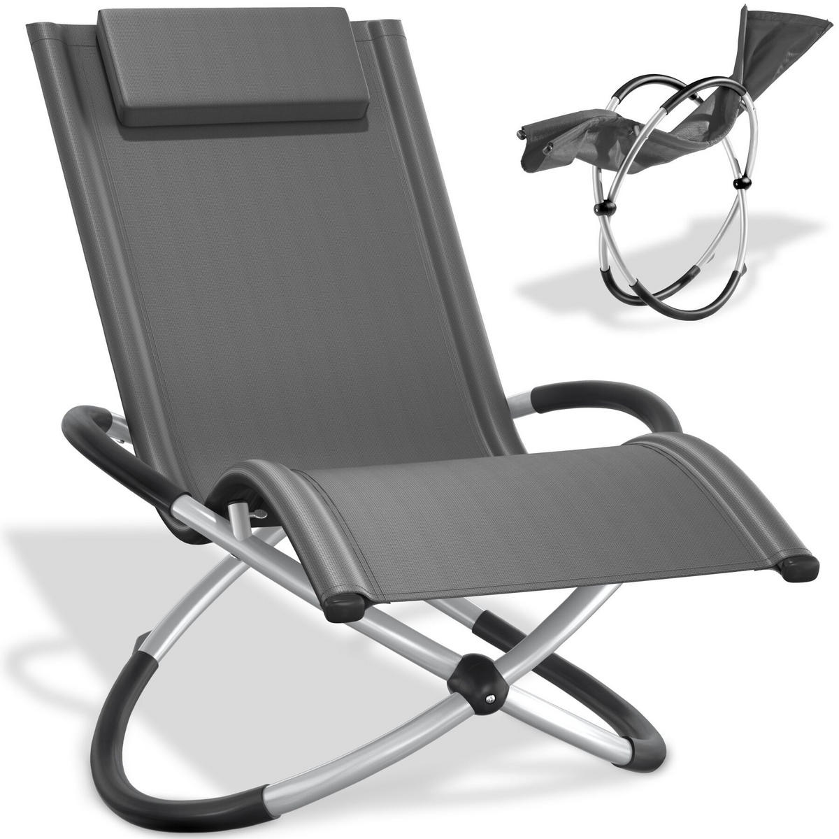 SONNENLIEGE Paulina, 150 x 73 x 93 cm, grau - Grau, Metall (73/93/150cm) - tectake