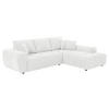 SOFA 3-Sitzer, Weiß - Weiß, Textil (205/270cm) - Oviala