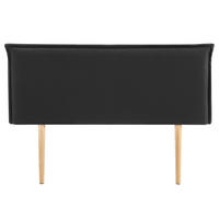 KOPFTEIL ISANDRE 140X190 CM - Schwarz, Textil (142/99/7cm) - IDIMEX