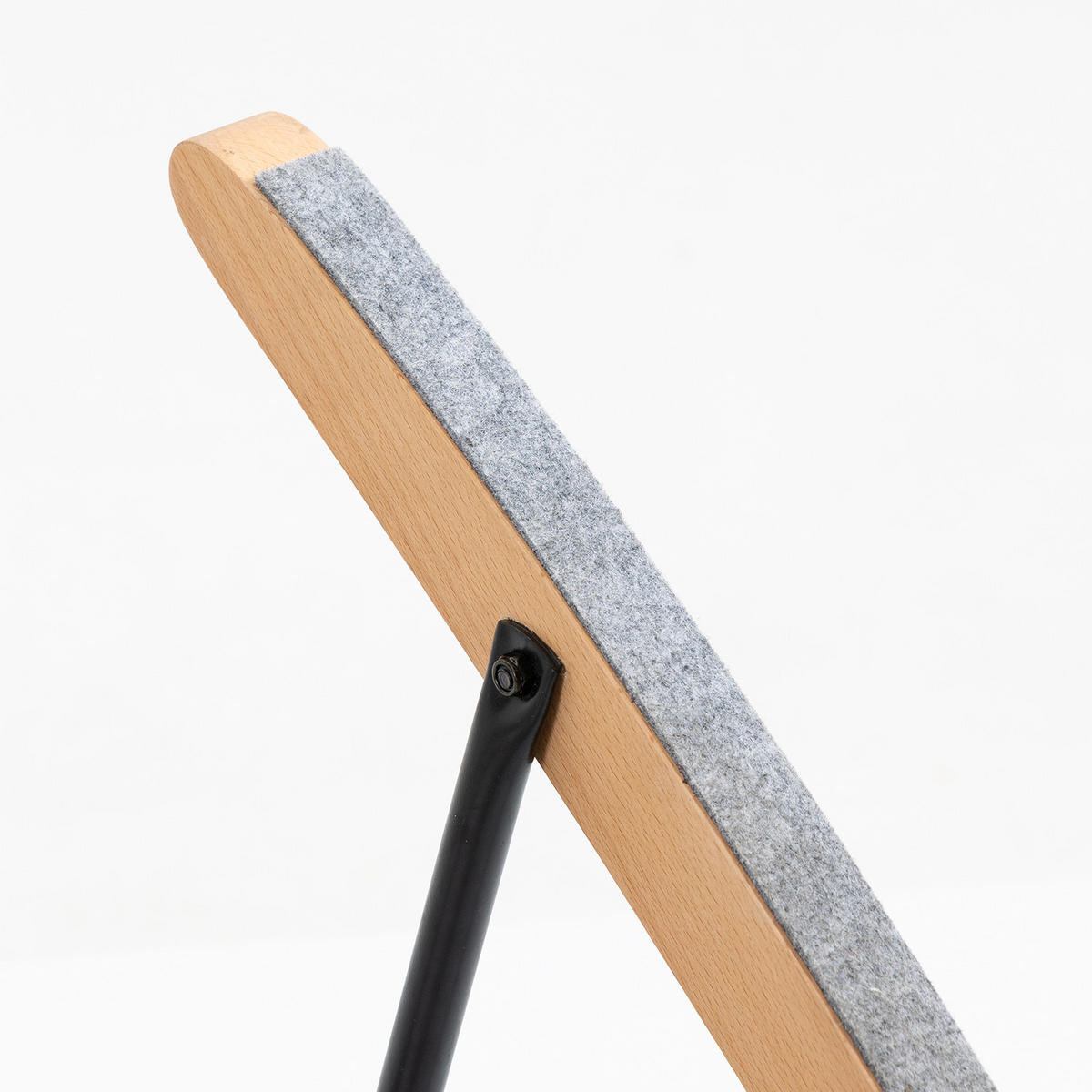 SCHAUKELSTUHL aus grauem Stoff im skandinavischen Stil, für Wohnzimmer und Schlafzimmer - Hellgrau, Holz/Textil (68/98/85cm) - Meubles Cosy