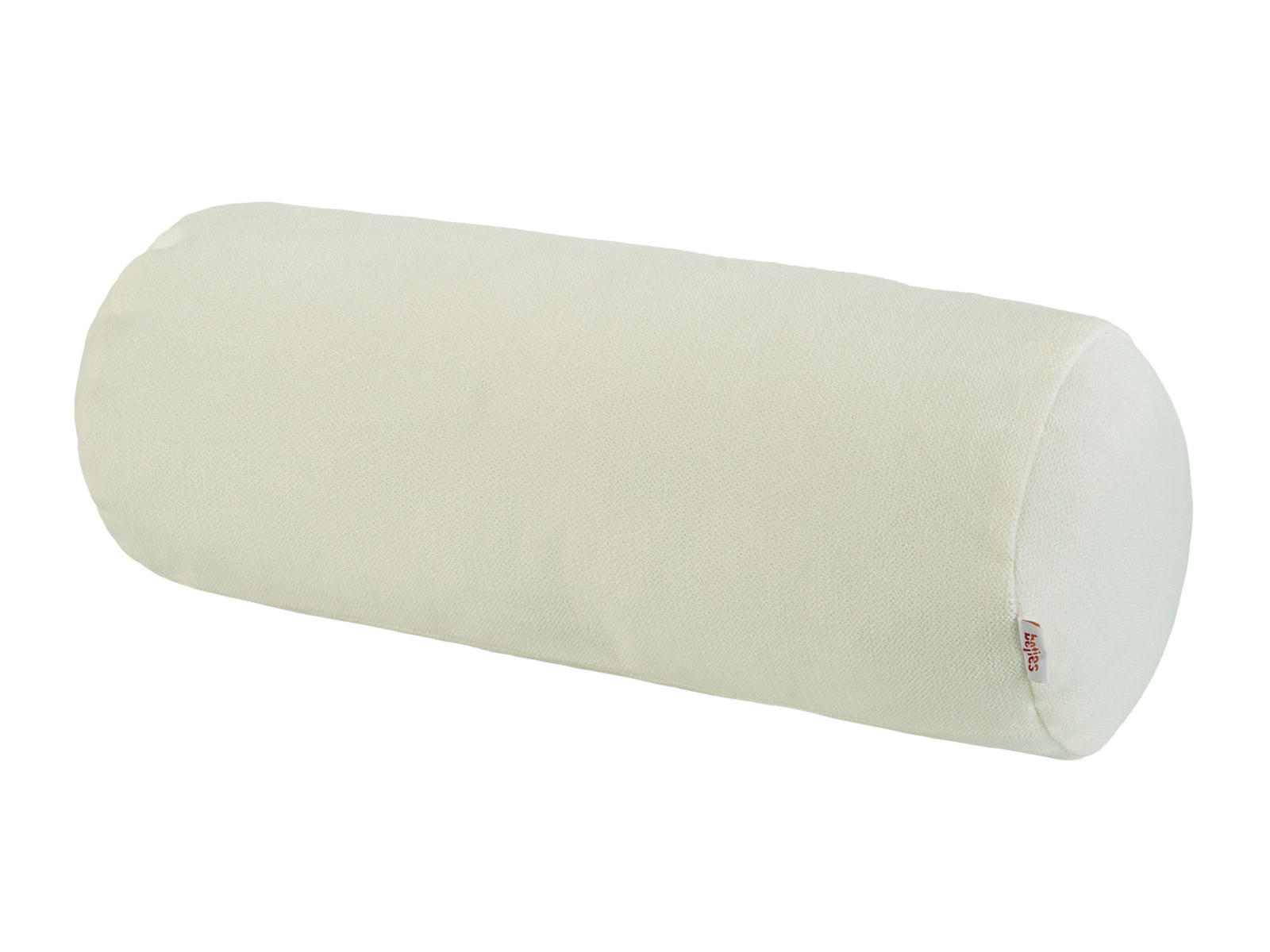 NACKENROLLENHÜLLE FarbTon Chenille-Haptik sahne-weiß 40/15 cm - Ecru, Textil (15/40cm) - beties Heimtextil