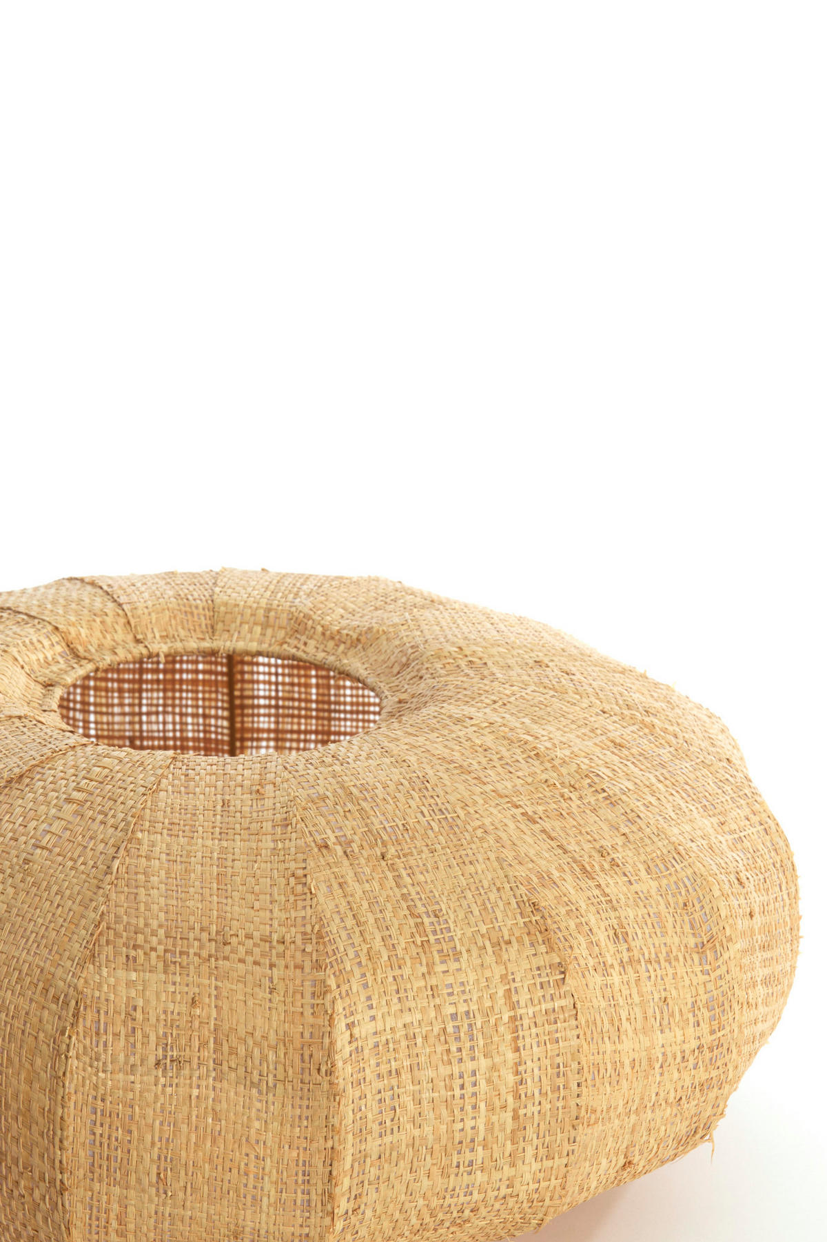 LAMPENSCHIRM Rafika Braun Ø40/19 cm - Braun, Naturmaterialien (40/40/19cm) - Light & Living