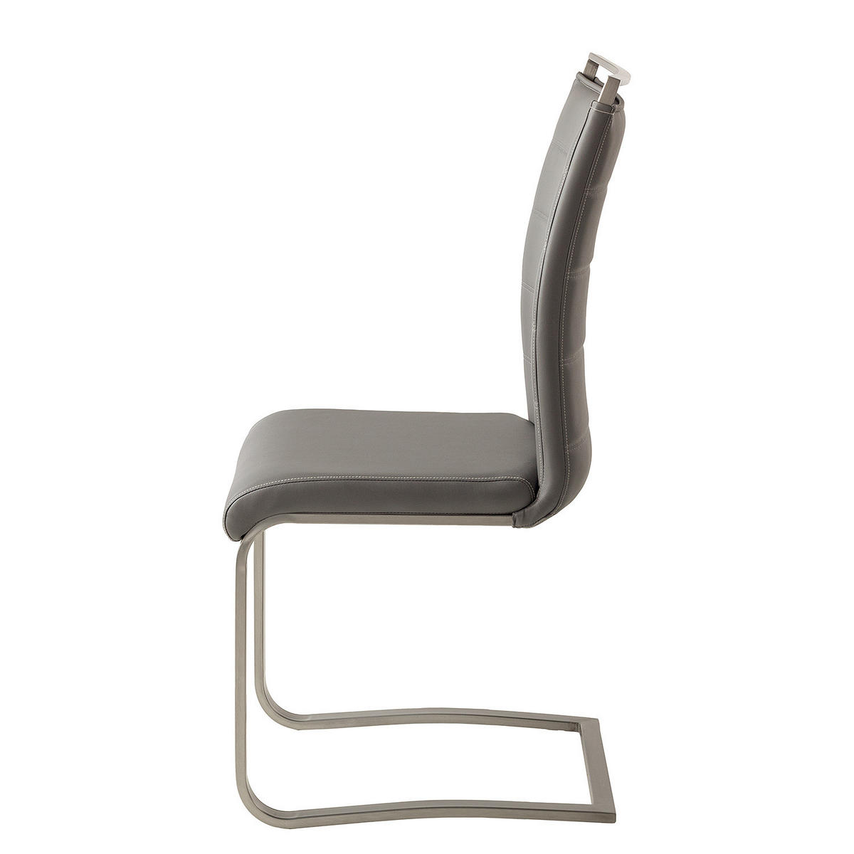 FREISCHWINGER - Silberfarben/Grau, Kunststoff/Textil (42/102/56cm) - home24