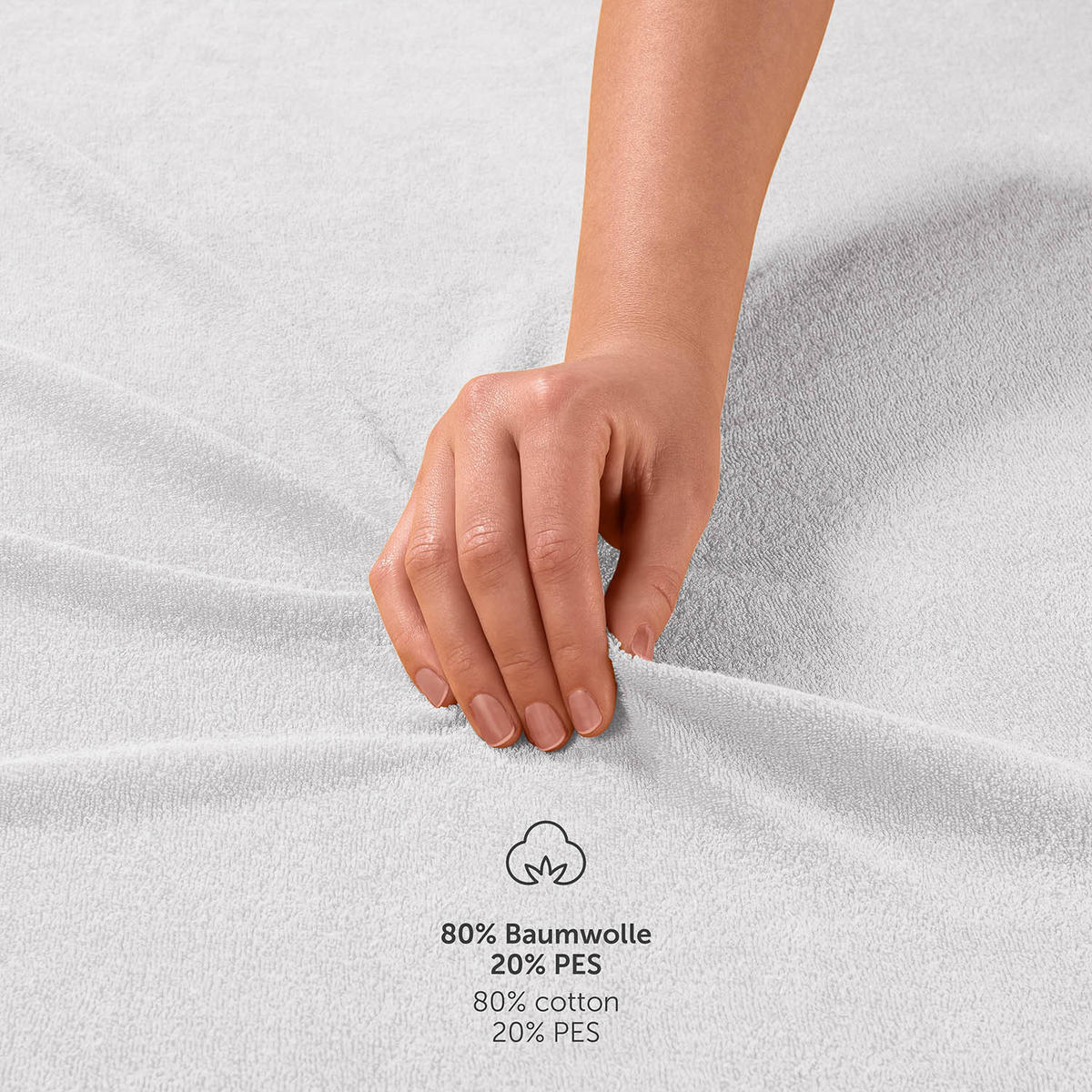 FROTÉ napínacie prestieradlo s certifikátom Oeko-TEX, 90x190x30cm, Biela - biela, textil (90/190cm) - Blumtal