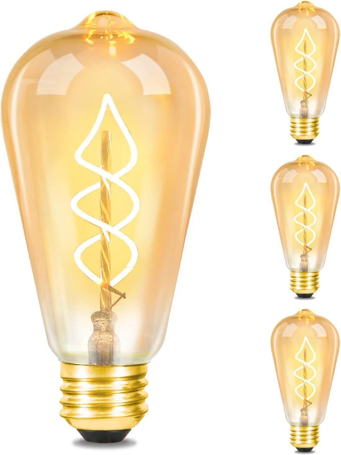 LED žárovka E27 4W (1 ks) - průhledná, sklo (6.4/13.5cm) - Nettlife