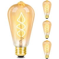 LED žárovka E27 4W (1 ks) - průhledná, sklo (6.4/13.5cm) - Nettlife