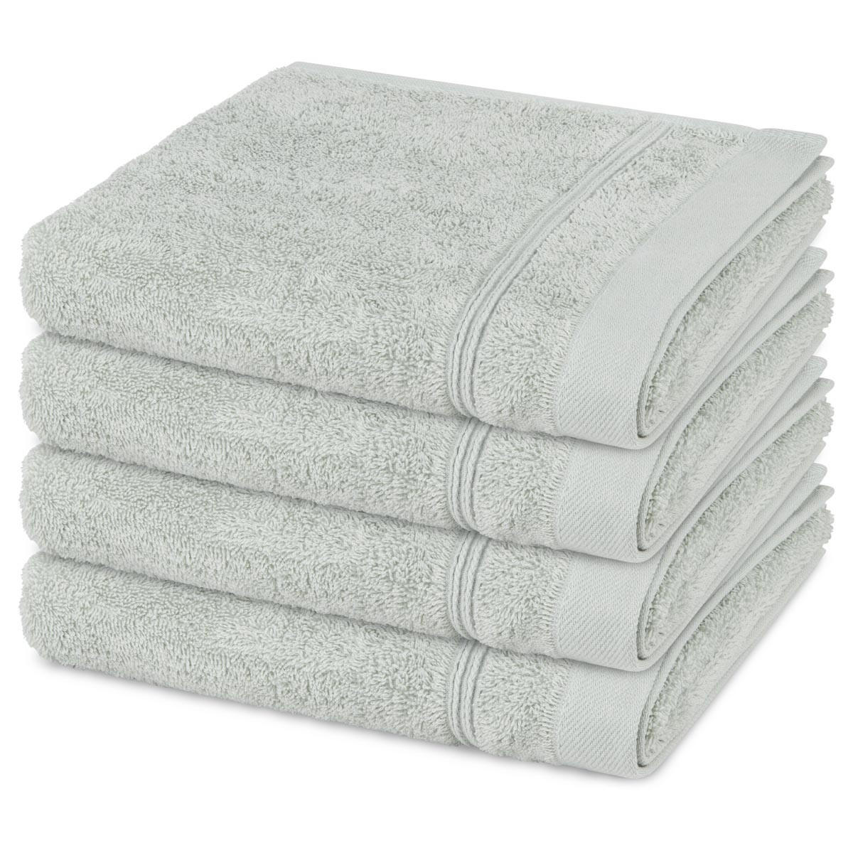 HANDTUCH Rubin 4er-Set - Hellgrün, Textil (50/100cm) - Ross