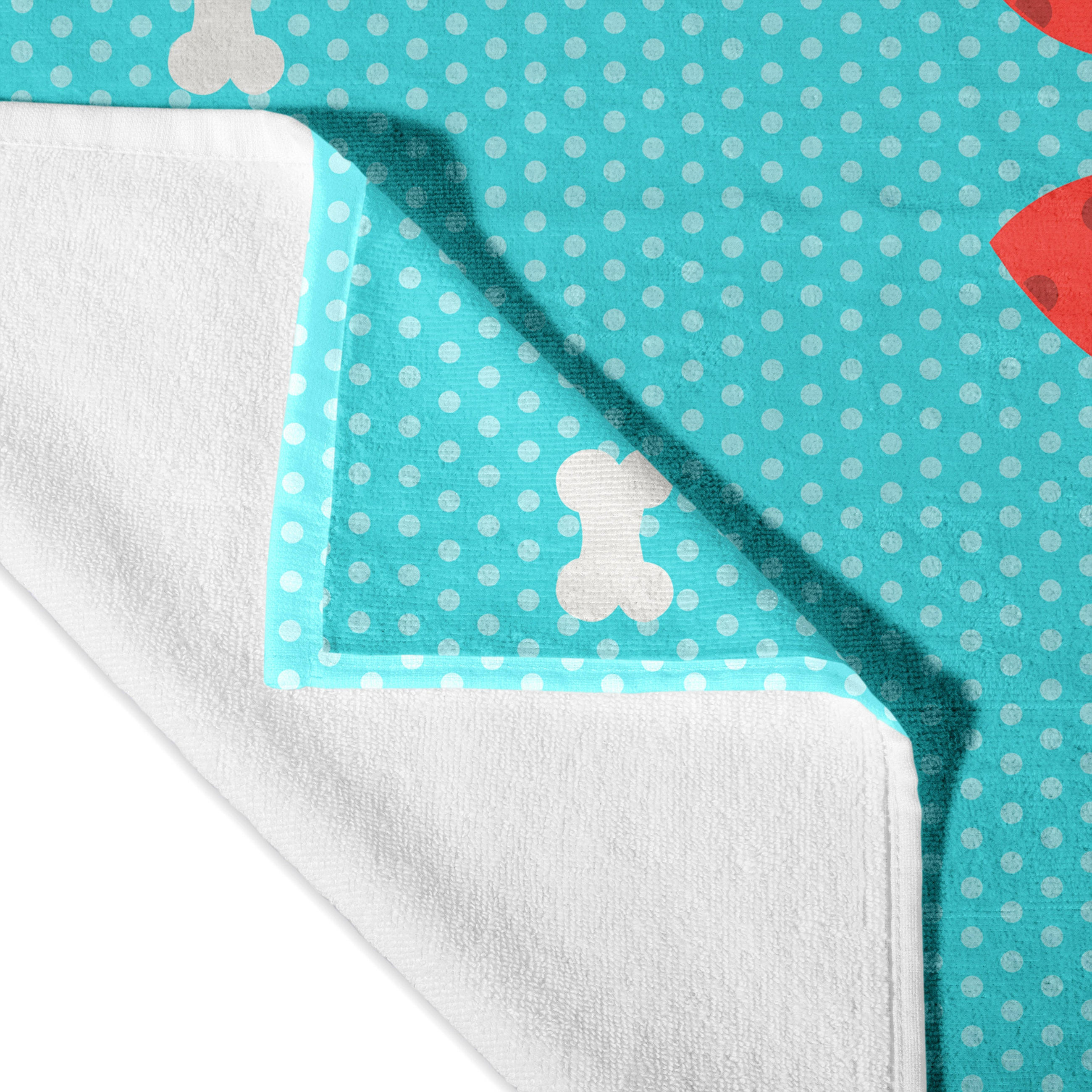 HANDTUCH dogs 70x150 cm mehrfarbig - Multicolor, Textil (70/150cm) - Happy Friday