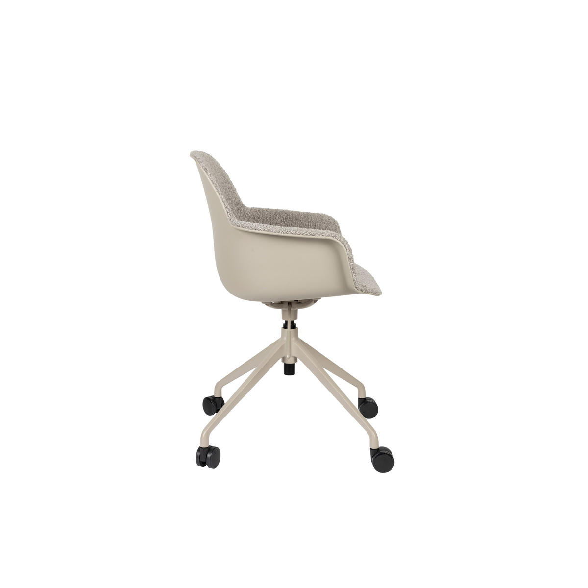 BÜROSTUHL Albert Kuip Armlehne Taupe - Taupe, Kunststoff (59.2/84.4/52cm) - Zuiver