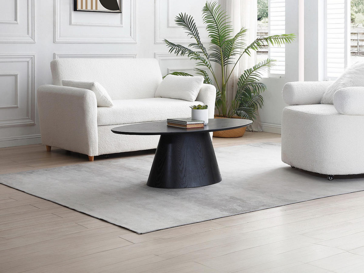 COUCHTISCH - MDF - Schwarz - ANTELADA - Schwarz, Holz (120/60/40cm) - Vente-Unique