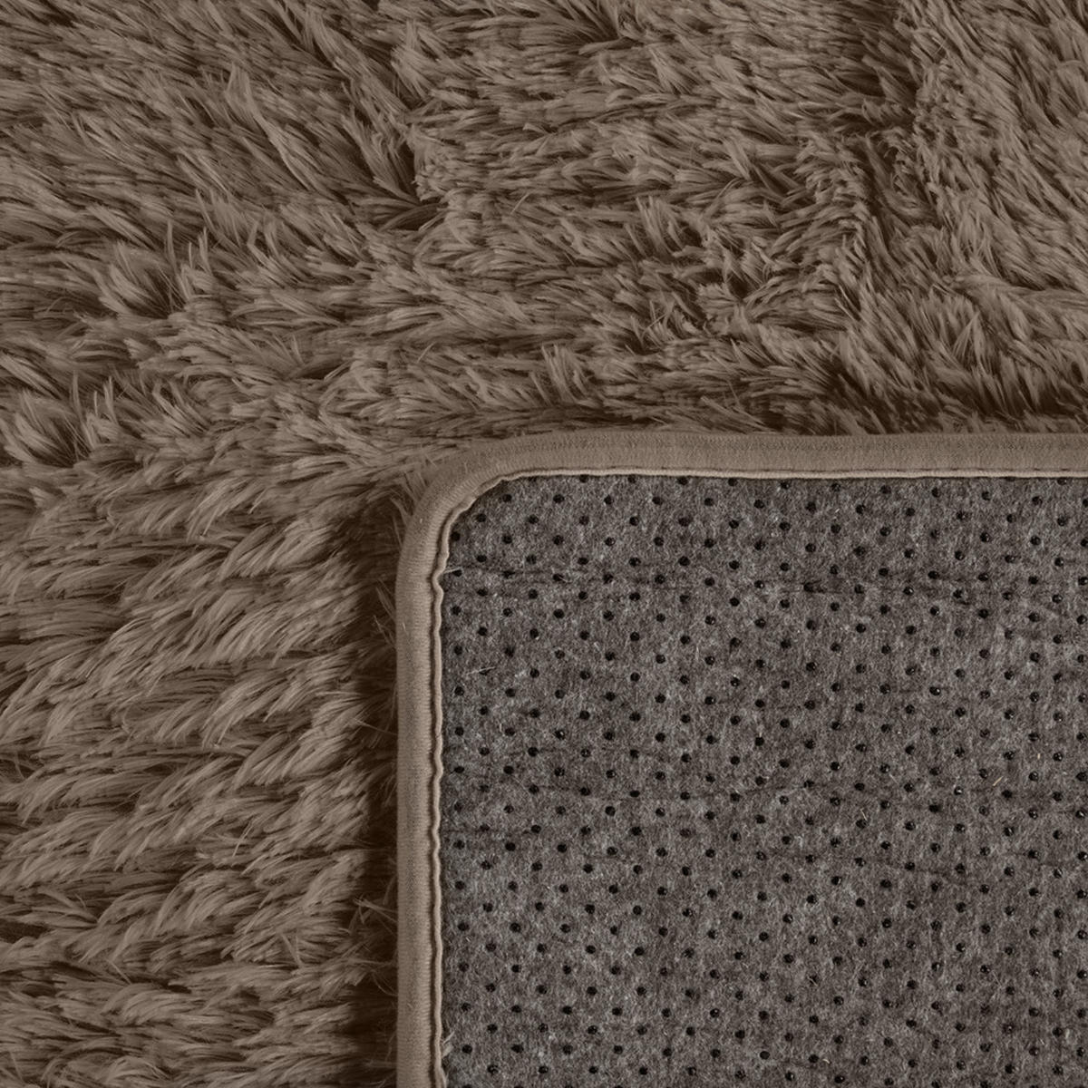 HOCHFLORTEPPICH 60/100 cm Silky 591 - Taupe, Textil (60/100cm) - Paco Home