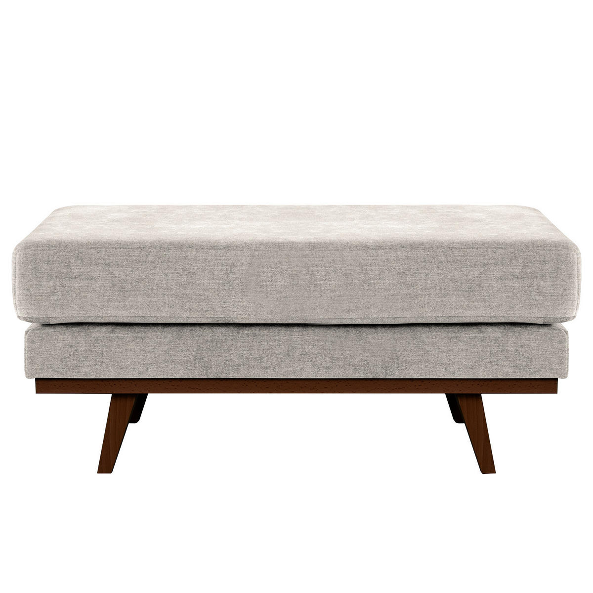 POLSTERHOCKER - Buchefarben/Grau, Textil (85/43/60cm) - home24