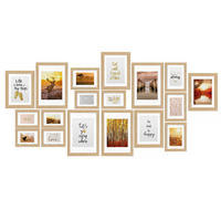 BILDERRAHMEN Passion MDF Eiche (18tlg) - Eichefarben, Holzwerkstoff (24/27/36cm) - BoMoe