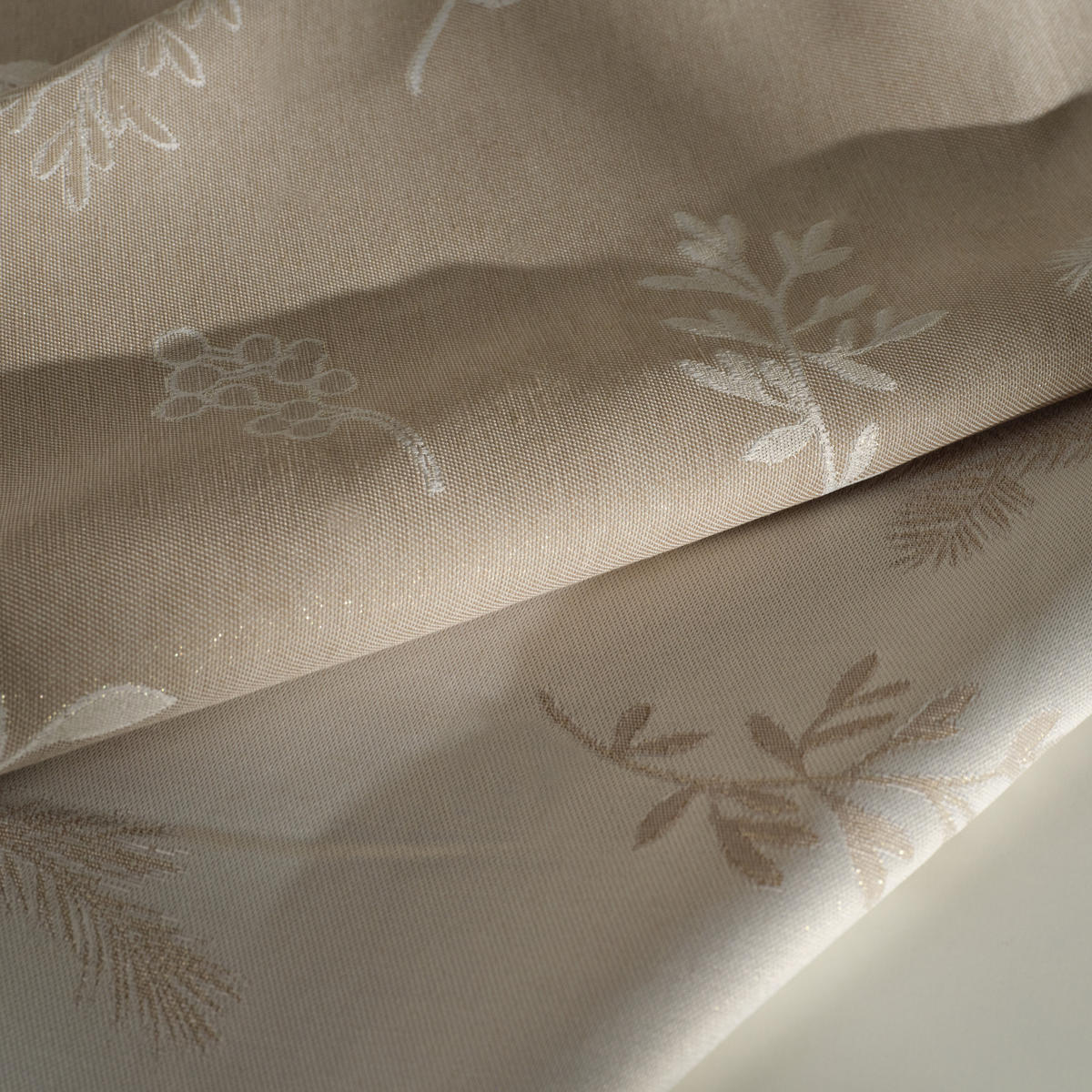 TISCHDECKE Weihnachten Novie 150x220 cm, Ecru - Ecru, Textil (220cm) - home&you