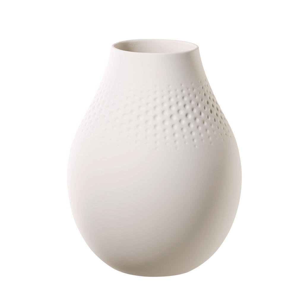 VASE PERLE Manufacture Collier Blanc 20 cm - Weiß, Keramik (20cm) - Villeroy & Boch