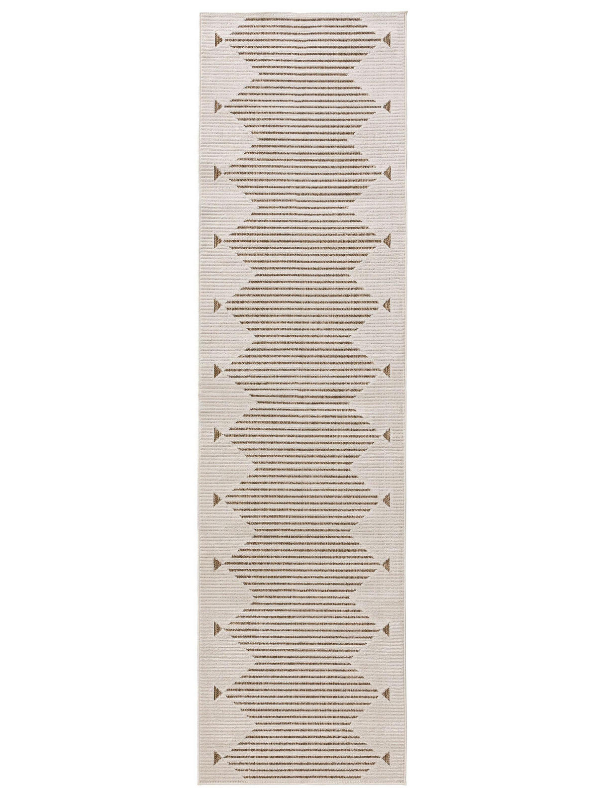 Outdoorteppich Kaleo Cream/Beige 70x200 cm - Creme, Kunststoff (70/200cm) - benuta