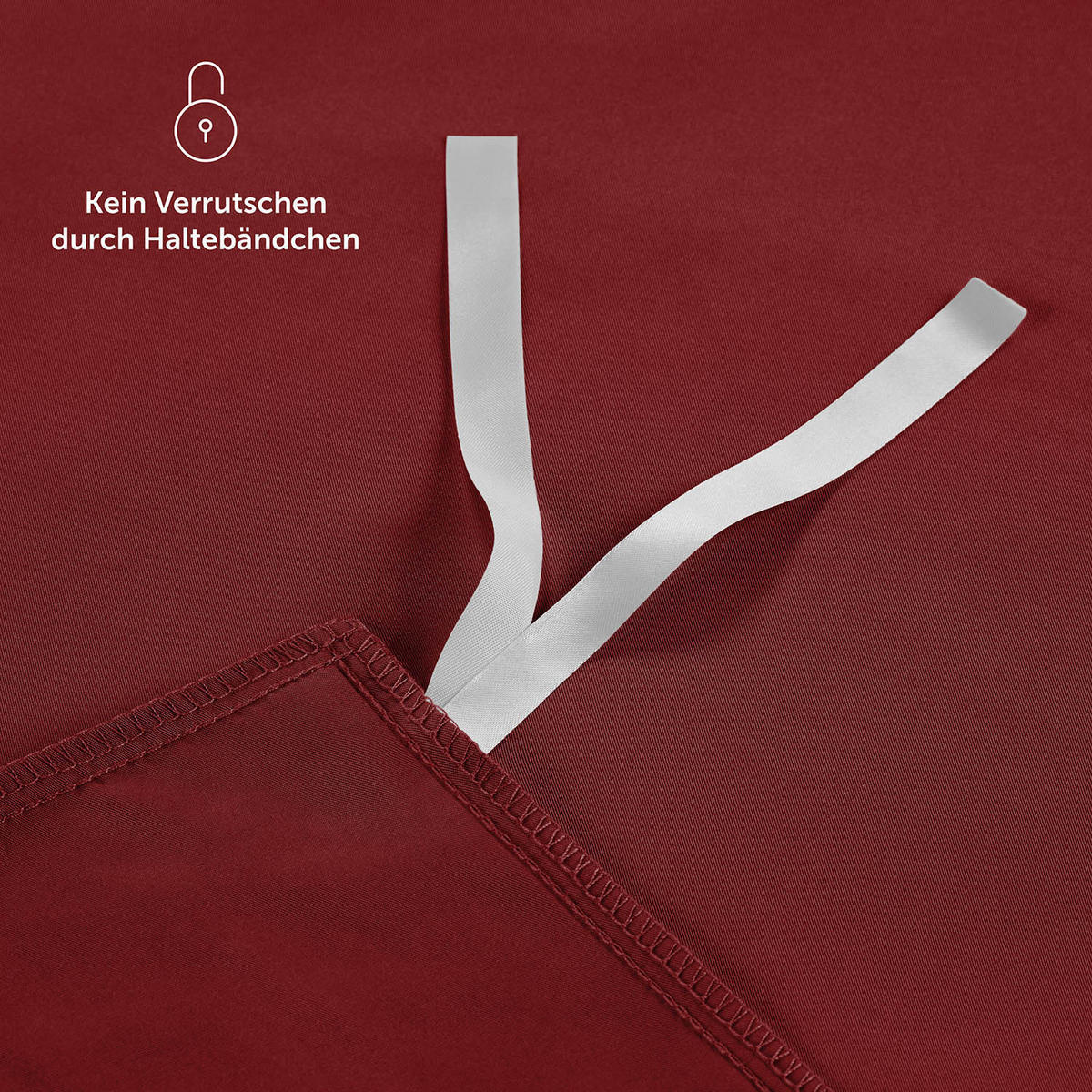 WENDEBETTWÄSCHE Ebba 2 mal 135/200 cm 2 mal 80/80 cm, Dunkelrot und Hellgrau - Hellgrau/Dunkelrot, Textil (135/200cm) - Blumtal