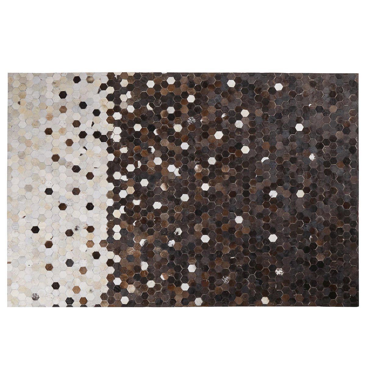 KURZFLOR-TEPPICH Eyim 200/140 cm - Braun, Fell (140/200cm) - Beliani