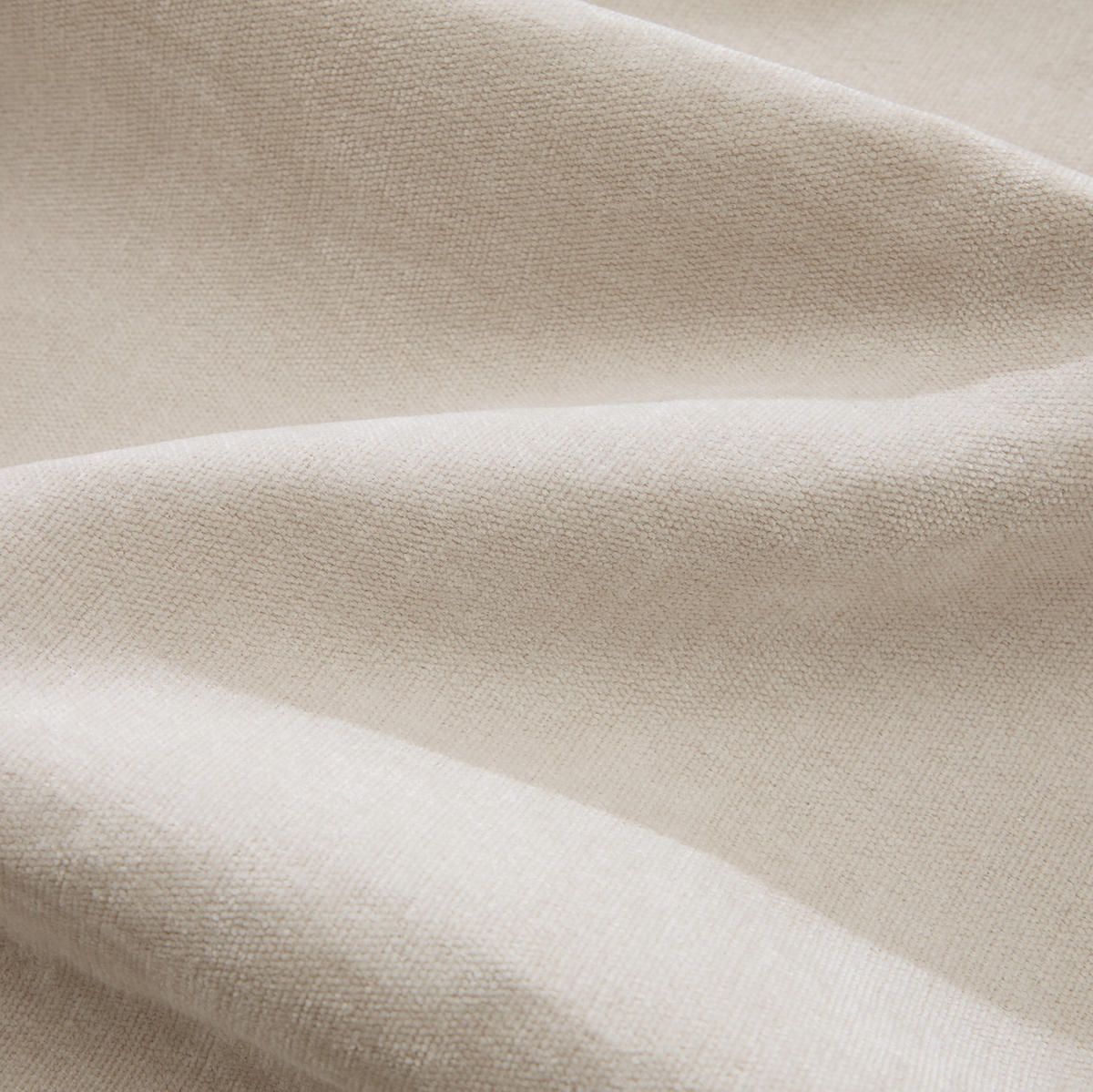 SOFA U-Form 4-Sitzer Chenille White mit 2 Hockern - Weiß, Kunststoff (171/76/358.1cm) - Meubliv