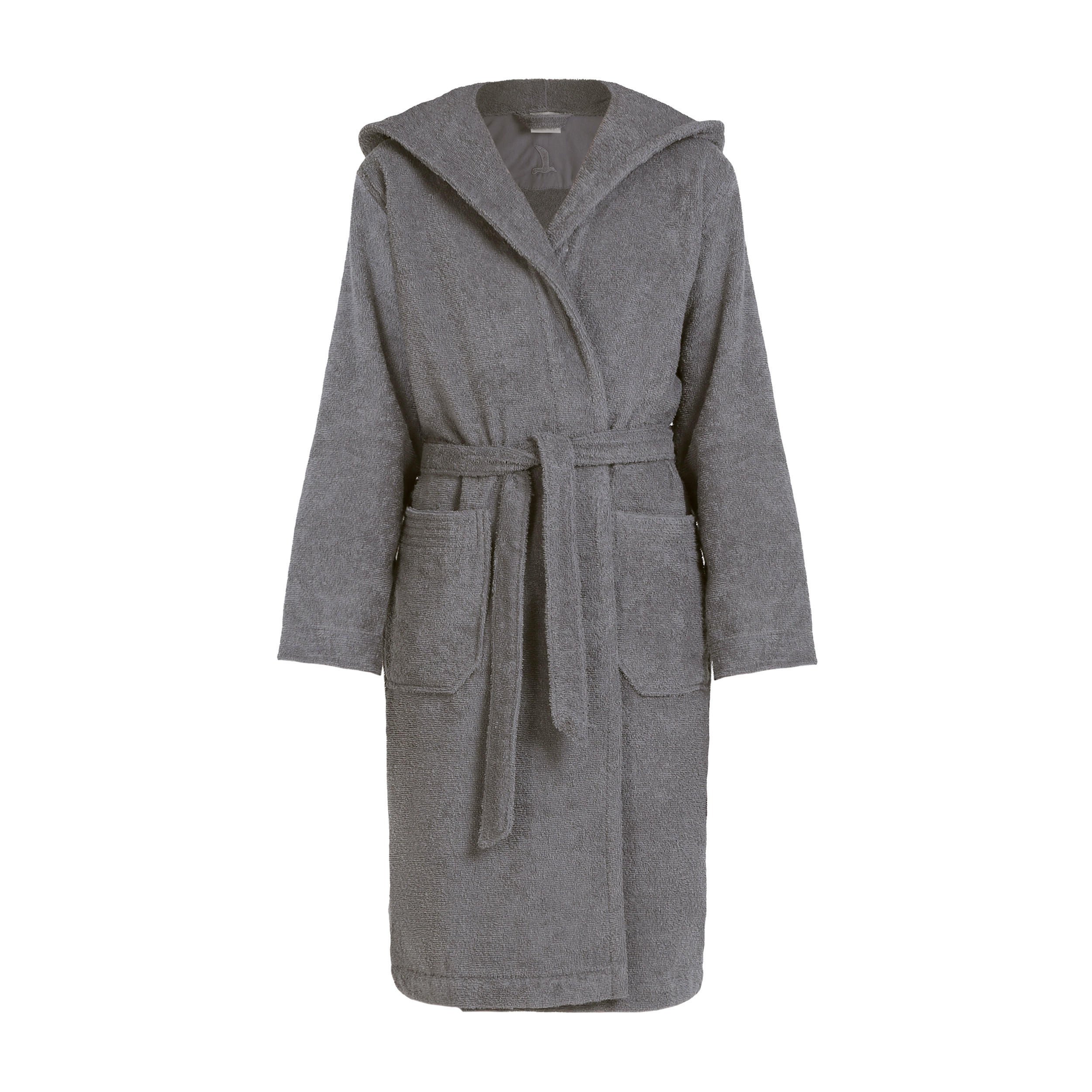 BADEMANTEL MIT KAPUZE SUPERWUSCHEL - Grau, Textil (164null) - MÖVE