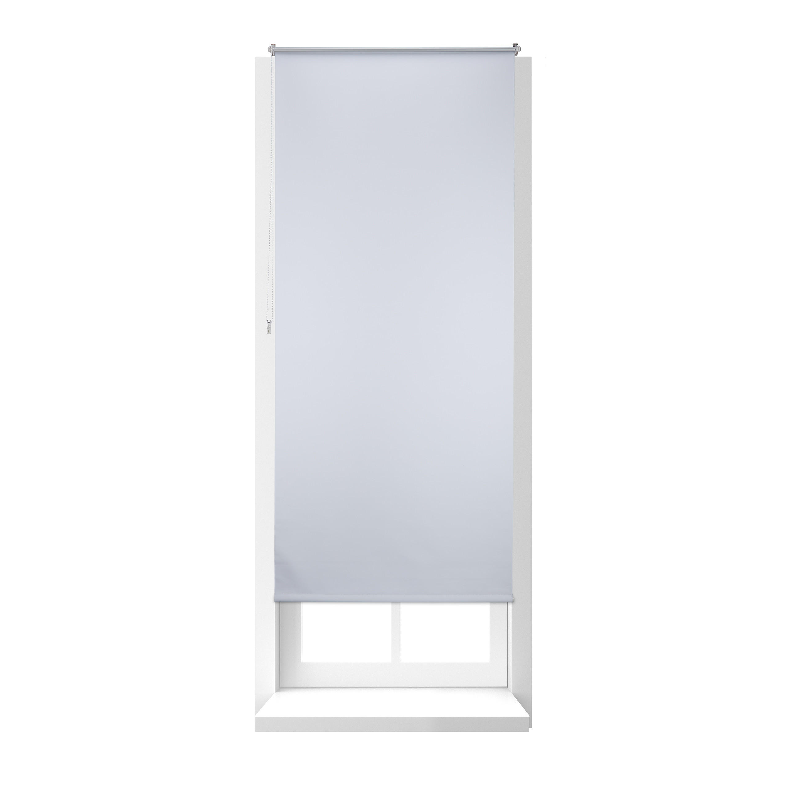 VERDUNKLUNGSROLLO - Weiß, Kunststoff/Textil (90/210/3.5cm) - Relaxdays