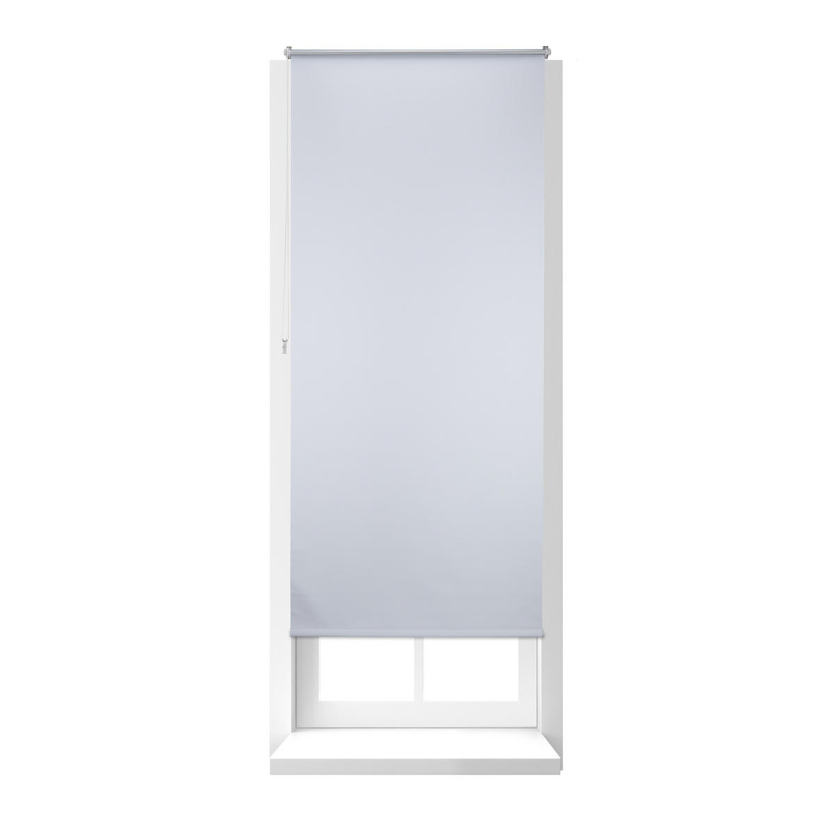 VERDUNKLUNGSROLLO - Weiß, Kunststoff/Textil (90/210/3.5cm) - Relaxdays