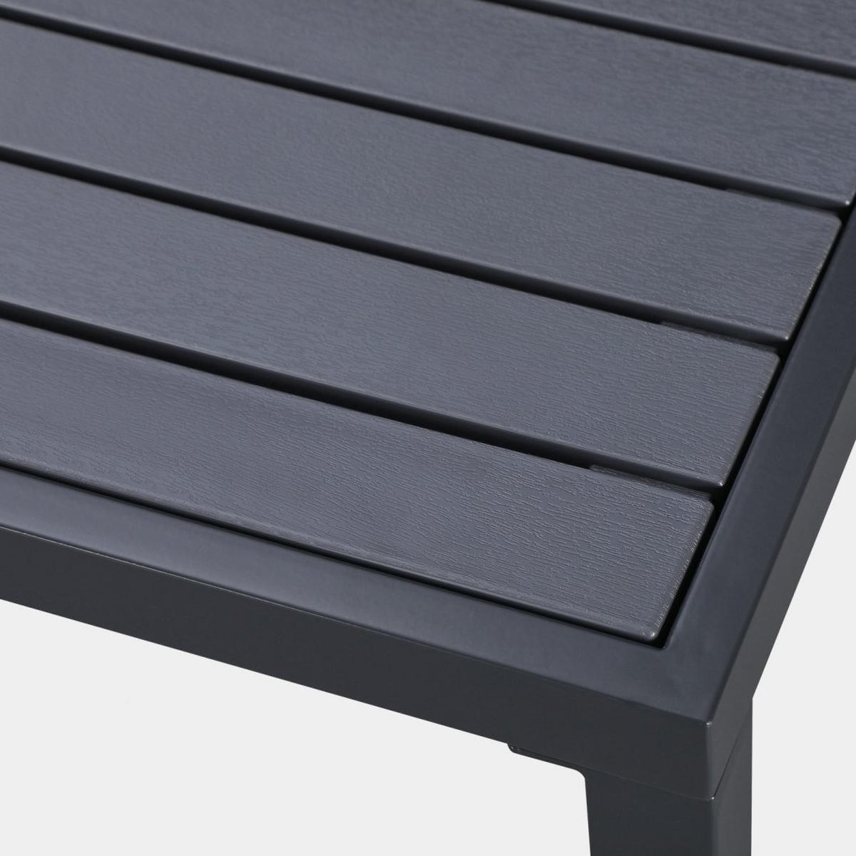 ESSTISCH Jastorf Grau 84 cm x 76 cm - Grau, Kunststoff (84/84/76cm)