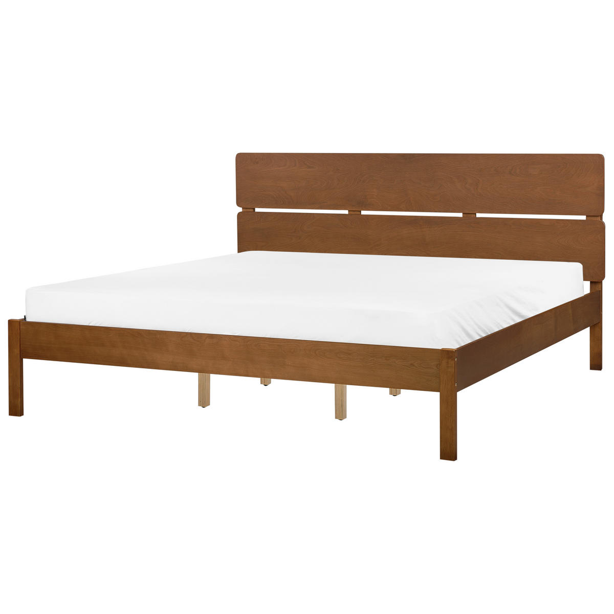 BETT 180/200 cm Braun Boisset - Braun, Holz (180/200cm) - Beliani