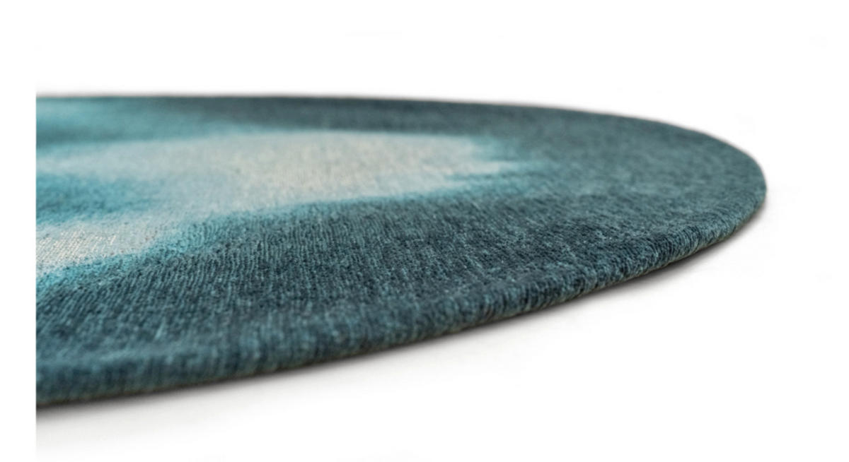 TEPPICH modern Flachgewebe AERO Blau 340 x 235 cm - Blau, Textil (340/235cm) - Novatrend