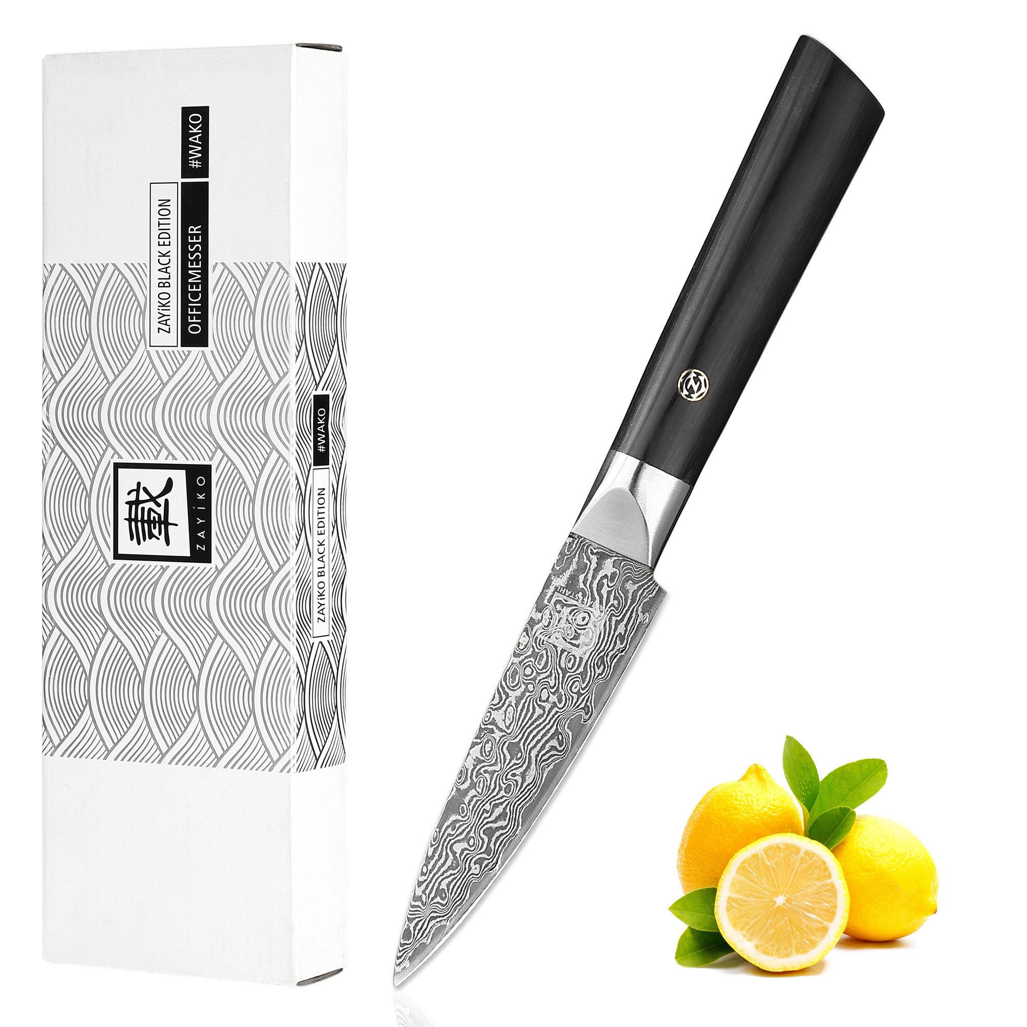 OFFICEMESSER 9 cm - Schwarz, Holz/Metall (20cm) - Zayiko